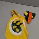 ComfyCamper Hat and Suspenders Dog Costume - X Large Medium Small Lab Star Space Cosplay Halloween Costumes, Small, Orange