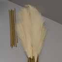 Faux Pampas Grass, 9 PCS 37''/3.1FT Tall Fluffy Fake Pompas Floral, Large Artificial Pompous Grass Branches for Floor Vase Fillers, Boho Farmhouse Room Wedding Decor (Ivory)