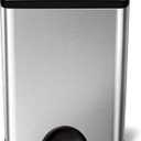 simplehuman 50 Liter / 13.0 Gallon Rectangular Kitchen Step Trash Can, Brushed Stainless Steel