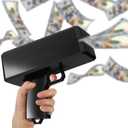 Sopu Make it Rain Money Gun Paper Playing Spary Money Toy Gun, Prop Money Gun Cash Gun Toy Party Supplies (Mysterious Black)