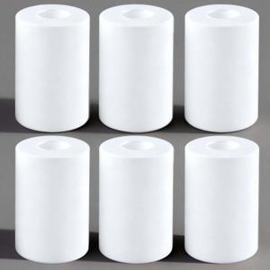 6 Pack White Frosted Glass Shade for Light Fixtures,Cylinder Glass Light Shade Replacement,5.9"Height,3.94"Diameter,1.65"Fitter - Lamp Shades for Floor Lamps,Bedside,Chandelier,Wall Sconces -by GO&SO