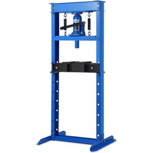 12T Hydraulic Press, 12 Ton H-Frame Garage Floor Hydraulic Shop Press, Adjustable Hydraulic Press with Plates, for Bearings & Ball Joints, Blue