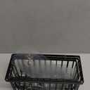 3 Pack Adhesive Cabinet Door Organizer, Lid Organizers Inside Cabinet Food Container/Tumbler Lid Organizer and Storage Cup Lids Holder for Kitchen & Bathroom Wall Mounted(Black)