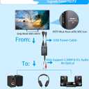 eSynic 7 FT Long eARC/ARC Audio Extractor-Plug & Play-Only Work For HDTV ARC/eARC Interface-192KHZ ARC to RCA&3.5MM Aux Adapter From HDTV to 3.5MM Headphone&L/R Stereo Audio System-No Optical Soundbar