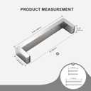 Brushed Nickel Cabinet Pull Handles 30 Pack  128mm (5") Hole Spacing, 20mm (0.79") Width  Stainless Steel Modern Drawer Handles for Kitchen & Bathroom Cabinets