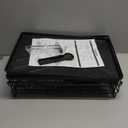 2 Tier Dish Drying Rack, Large Extendable Dish Racks for Kitchen Counter or Over Sink, Dishrack with Drainboard, 2-in-1 Anti-Rust Stainless Steel Dish Drainer with Utensil Holder & Cup Holder (Black)