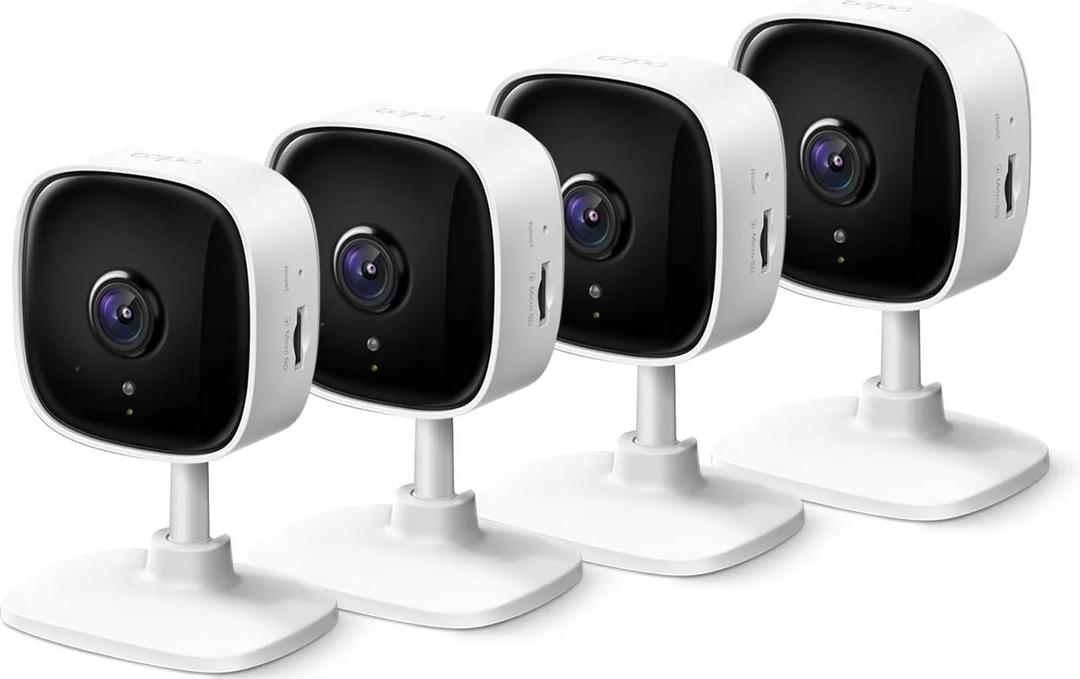 Tapo TPLink 2K Security Camera for Baby Monitor, Dog Camera w/Motion Detection, 2Way Audio Siren, Night Vision, Cloud&SD Card Storage(Up to 256GB) Works w/Alexa & Google Home, 4Pack C110P4