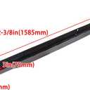 ECOTRIC Tailgate Top Cap Protector Molding Trim Cover Compatible with 2008-2016 Ford F250 F350 F450 Super Duty Replace for BC3Z-9940602-B FO1904104