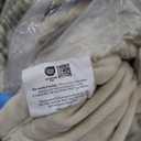 EVERGRACE Luxury Fluffy Faux Fur Throw Blanket with Long Pile, Super Soft Plush Cozy Oversized Blanket and Throws for Bed, Thick Warm Fuzzy Beige Throw Blanket for Couch, Sofa, Chair