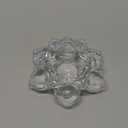 meekoo 12 Pcs Crystal Glass Lotus Candle Holders Lotus Crystal Tealight Candle Holders for Christmas Home Decor Wedding Party