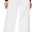 MISS MOLY Wide Leg Pants for Women Business Long Palazzo Pants Trousers Dress Pants White, XS