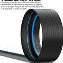 Jin&Bao Universal Garage Door Threshold Seal Strip 16FT Kit, Bottom Waterproof Rubber Weather Stripping Replacement (Blue,1 Adhesive)