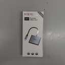 USB C to Dual HDMI Adapter 4K@60hz, Type C to HDMI Splitter Extended Display for MacBook/MacBook Pro Air Dell XPS13/15, Samsung Galaxy S9/S9+ [MST Mode (Extended displays) Only for Win OS]