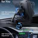 ESR for MagSafe Car Mount Charger with CryoBoost, Phone Cooling MagSafe Car Charger, Magnetic Wireless Car Charging, Air Vent/Dashboard Car Phone Holder for iPhone 17e/17-12, S26/S25, Fast Charging