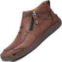 Mens Boots For Men High Top Loafers Shoes Chelsea Leather Casual Dress Men's White Khaki Brown Black Blue Size Boot Man Shoe Formal Oxford (11.5)