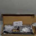 Adjustable Over-The-Door Garland Hanger, Heavy Duty Wreath Hanger for Front Door, No Nails or Screws Damage-Free, Fits Standard Door Frame Depths 34-42 Inch, Black