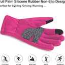 Arcweg Kids Thermal Polar Fleece Touchscreen Gloves for Boys & Girls - Anti-Slip, Warm, Insulated Outdoor Gloves (XL-XXL 9-10 years old, Rose Red)