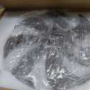 LEDIARY 20" Caged Ceiling Fan with Light and Remote, Low Profile Flush Mount Fandelier, Black Gold Bladeless Enclosed Small Fan Lights Ceiling Fixtures, Rustic Farmhouse Style for Bedroom, Outdoor