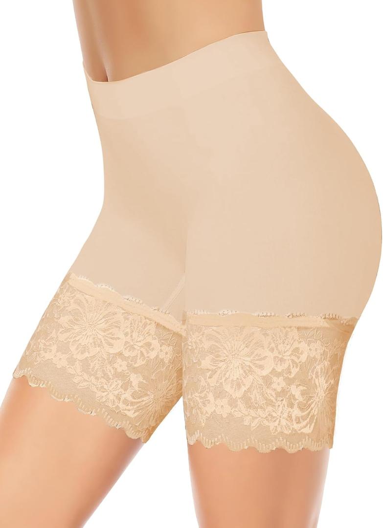 1-3 Pack Lace Slip Shorts for Under Dresses Women, Seamless Anti Chafing Shorts Lace Bloomers Shorts Panties Leggings (Small) 1-3 Pack Lace Slip Shorts for Under Dresses Women, Seamless Anti Chafing Shorts Lace Bloomers Shorts Panties Leggings (Small)