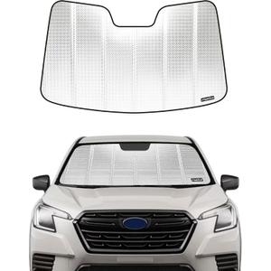 Pigenius Windshield Sun Shade for Subaru Forester 2022-2024 with Eyesight Driver Assist. Reflective Aluminum Film Front Window Sunshade - BLAZBLOCK