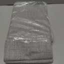 Joydeco Blackout Curtains for Bedroom - 100% Light Blocking 2 Panels Light Grey Drapes 37" W x 72" L, Thermal Insulated Room Darkening Curtains, Linen Textured for Living Room, Rod Pocket & Back Tabs