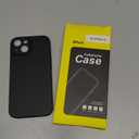 JETech Slim Case for iPhone 15 6.1-Inch with Camera Lens Full Cover Protection, Ultra-Thin Lightweight Matte Finish Minimalist Protective Phone Cover (Black)