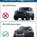 BIBLOZ Car Windshield Sun Shade for Ford Bronco Sport 2021-2025 2026 Accessories Foldable Car Sunshade Front Windshield Sun Visor PET Reflective Material(Not for Bronco)