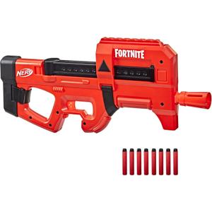 Nerf Fortnite Compact SMG Motorized Blaster, Ultra Red Wrap Design, 8-Dart Internal Clip, 8 Elite Foam Darts, Electric Semi Auto Fortnite Toy Blaster