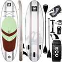 Roc Inflatable Stand Up Paddle Board 10' 6" with Premium SUP Paddle Board Accessories, Wide Stable Design, Non-Slip Comfort Deck for Youth & Adults (Desert)