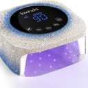 Lavinda UV Light for Gel Nails, 54W UV LED Nail Lamp Cordless Rechargeable Nail UV Lamp Nail Light with 4 Timer and LCD Display, Professional Nail Polish Curing Lamp Nail Dryer for Salon Use (Gradient Blue)