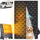 RV Insulated Door Cover - RV Door Insulation Curtain for Winter, Magnetic RV Thermal Insulated Door Blanket for Inside Camper, Trailer, Keeps Heat in & Cold Out, Block Light