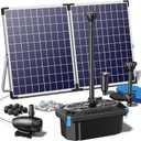 NFESOLAR 50W Solar Pond Filter Pump 580 GPH for Pond up to 2000 Gallons