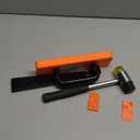 REXBETI Laminate Wood Flooring Installation Kit, LVP Installation Kit, Vinyl Flooring Tools - Tapping Block with Handle, Pull Bar, Double-Faced Mallet and Spacers