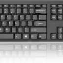 Lenovo 100 Wireless Compact Keyboard Cordless Keyboard for PC & Laptop with Windows Silent Keys Full-Size Layout with Numeric Keypad Plug & Play USB Receiver Portable, Black