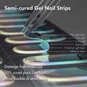 4 x UUUUU. Semi Cured Gel Nail Strips - [by Tattooist Doy], UV Nail Stickers Compatible with All Nail Lamps, U-Curve for Perfect Fit, Includes 2 Prep Pads, Nail File, and Wood Stick
