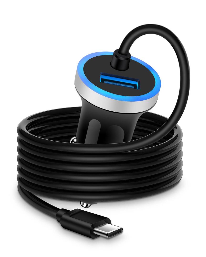 Cell Phone Car Charger for Samsung Galaxy A17 A16 A25 A15 5G A13 A14 A24 A03s S26 S25 S24 Ultra iPhone 17e 17 16e 16, USB C Cigarette Lighter Adapter Usbc Cord Fast Charging Typec Cargador Cable Auto