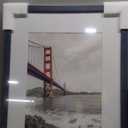 Frametory, 11x14 Frames Display 8x10 Picture with Mat or 11x14 Photo Without Mat, Shatter-Resistant Glass, Pre-Installed Wall Mounting Hardware - Blue