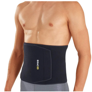 Bracoo Waist Trimmer Wrap,Sweat Sauna Slim Belly Belt for Men & Women-Abdominal Waist Trainer,Increased Core Stability