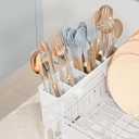 Dish Drying Rack, Dish Racks for Kitchen Counter, 304 Stainless Steel Dish Drainer Drainboard Set with Smart Drainage, 360 Adjustable Spout, Utensil Holder and Cup Holder, White