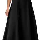 KIRUNDO Wedding Guest Dresses for Women 2026 Spring Summer Short Sleeve Pleated Long Flowy A Line Formal Maxi Dress Pockets, Large