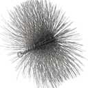 PATIKIL 10" Wire Chimney Cleaning Brush, Steel Round Chimney Sweep Brush with 1/4 NPT Fitting for Cleaning Fireplace Burning Stove Tent Dryer Pipes, Silver