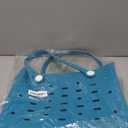 Medium Rubber Beach Bag for Men & Women, Large Capacity Rubber Travel Tote Bag for the Beach Boat Pool (NEW-Lake Blue)