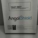 Angel Shield Toilet Seat Round Wood with Slow Close,Easy Clean,Quick-Release Hinges (Round,Dark Walnut)