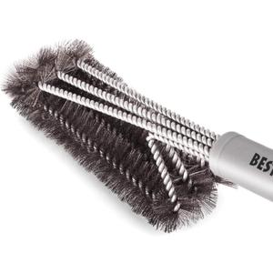 Best BBQ Grill Brush Stainless Steel 18" Barbecue Cleaning Brush w/Wire Bristles & Soft Comfortable Handle - Perfect Cleaner & Scraper for Grill Cooking Grates