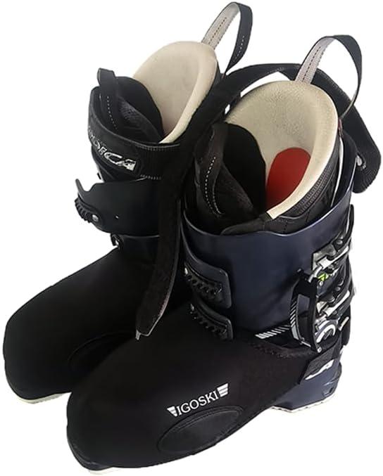 SKI Boot & Shoe Covers Water Resistant and Washable Ski Boot Covers Keep Dry and Warm (X-Large)