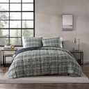 Eddie Bauer Comforter Set Reversible Plaid Alt Down Bedding with Matching Shams, Home Decor for Colder Months, Queen, Rugged Navy