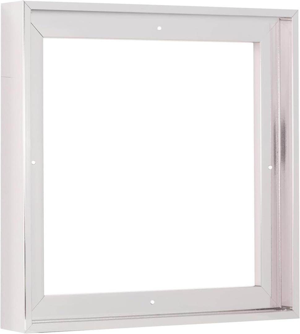 Pixy Canvas Floater Frame 12x12 for 1-1/2 (1.5) inch Deep Canvas Paintings/Canvas Prints/Wood Canvas Panels/Wall Art/Wall Decor/Home Decor/Artwork (Chrome, 12 x 12 inch, Square)
