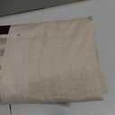 jinchan Linen White Curtain for Living Room Divider Extra Wide 100 Inch Light Filtering Semi Sheer Grommet Patio Curtain for Sliding Door Coastal Decor Sunroom Floor to Ceiling Window 1 Panel 100"x84" (Tan)