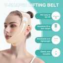 Chin Strap for Sleeping,Adjustable Face Mask Jawline Shaper with Skin-Friendly And Breathable Materials (Beige)