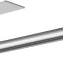 Space-Saving Stainless Steel Paper Towel Holder - Silver Wall Mount & Adhesive, Under Cabinet Organizer for Bathroom, RV